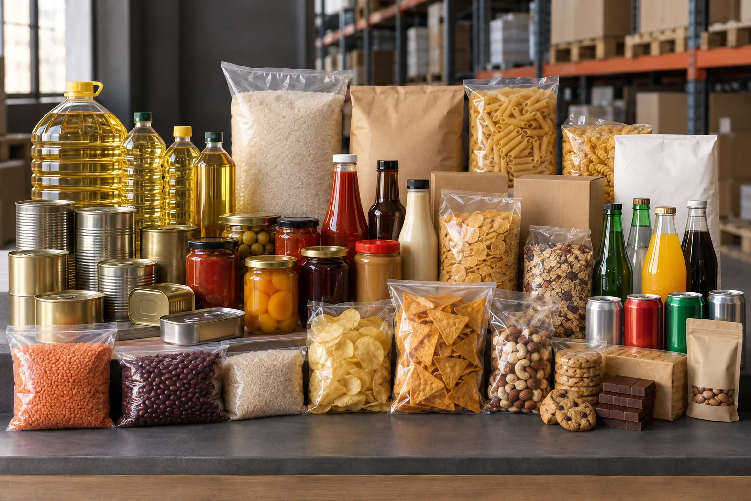 Lebensmittel, Speiseöle, Getränke und Vorratsprodukte für den FMCG-Großhandel