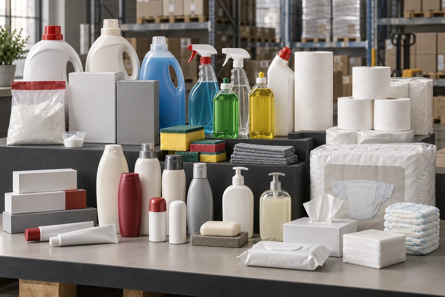 Reinigungs-, Körperpflege-, Hygiene- und Papierprodukte für den B2B-Großhandel